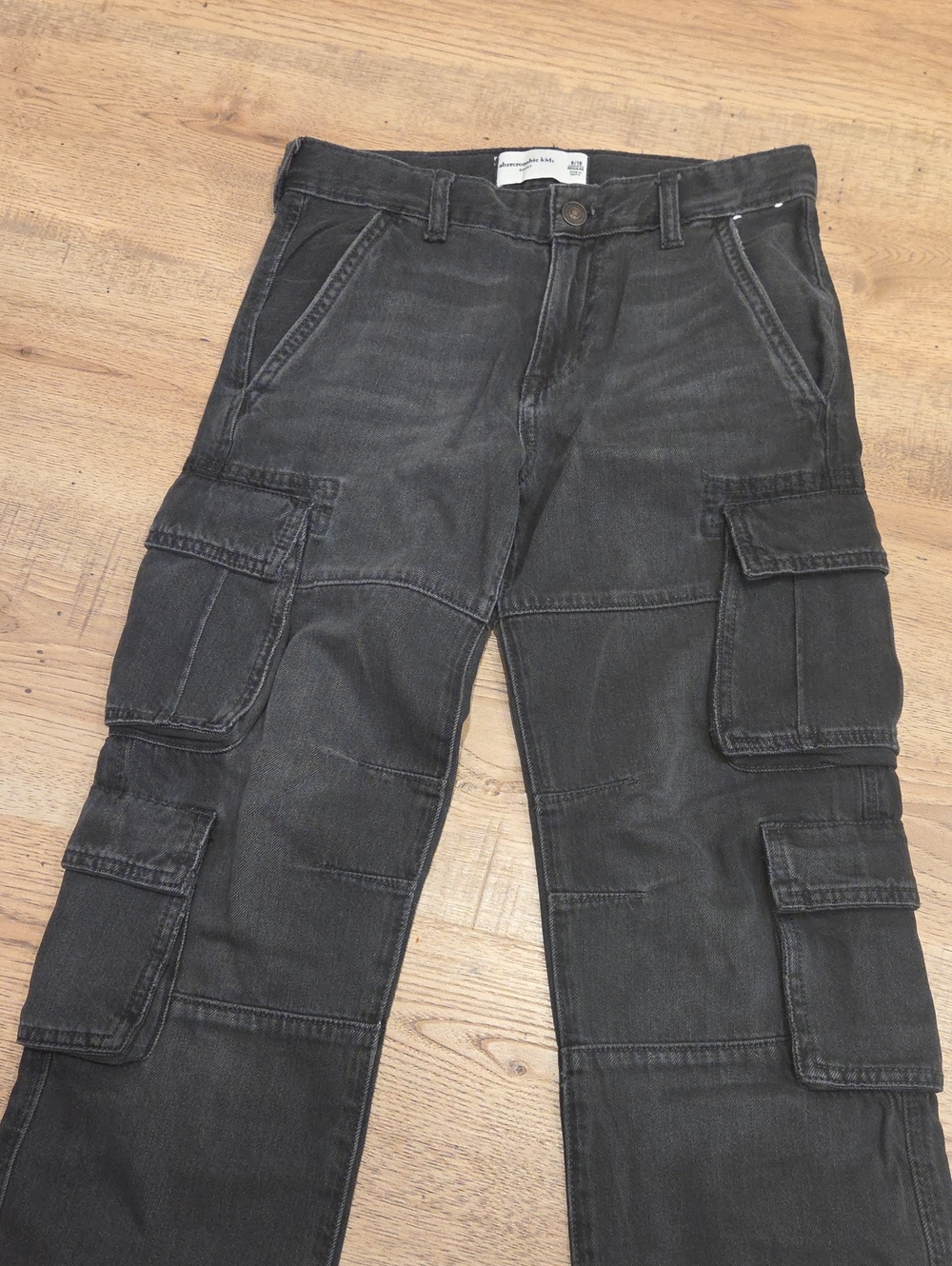 Boy's Black Cargo Pants - Durable Utility Style